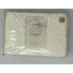 NWT Simply Shabby Chic Rachel Ashwell TWIN sheet set with ruffle
